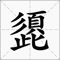 頾的笔顺写法