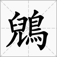鶂的笔顺写法